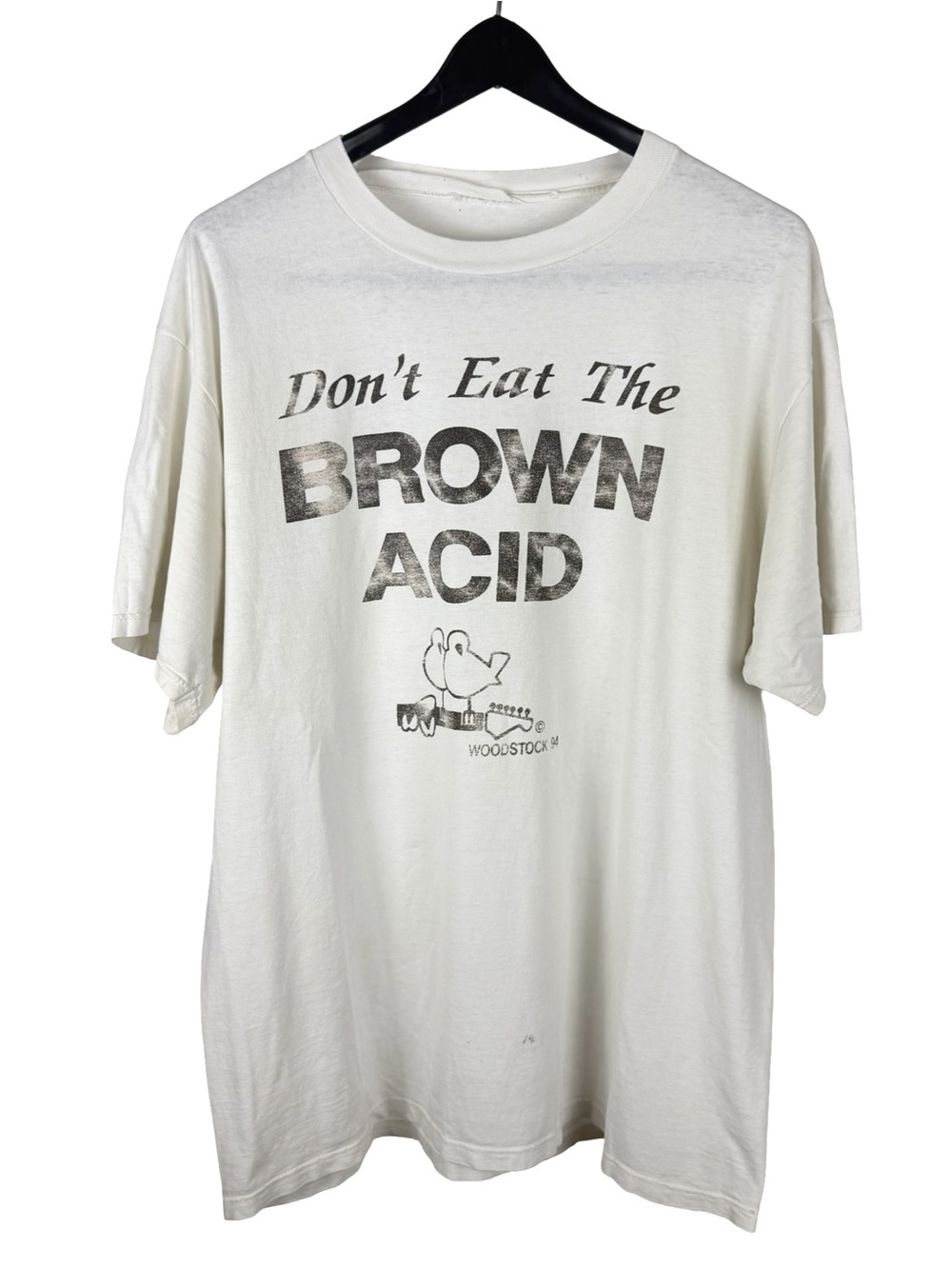 Vintage 1994 RARE Don’t Eat The Brown Acid Woodstock Festival Shirt Size XL